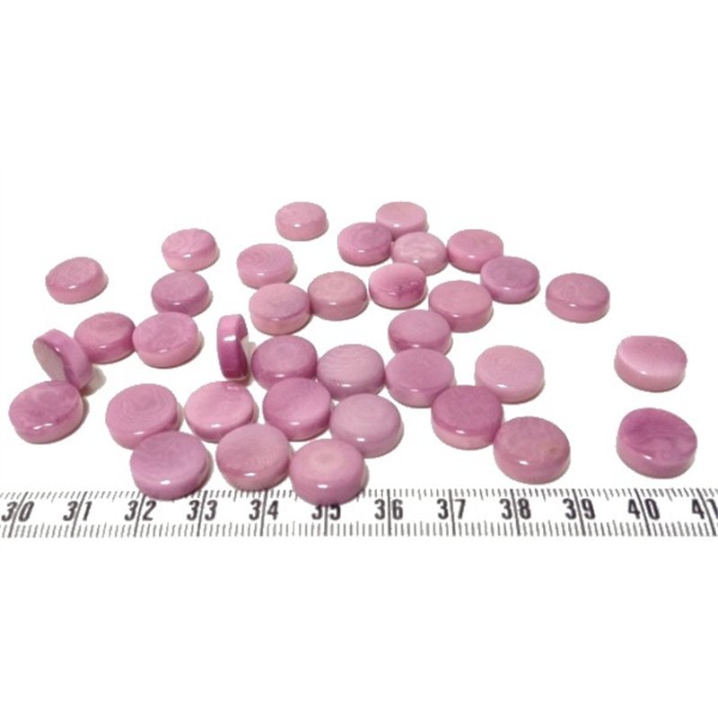 Tagua disque 13mm violet