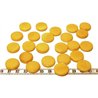 Tagua disque 19mm jaune
