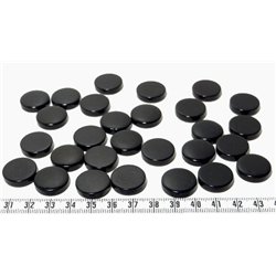 Tagua disque 19mm noir