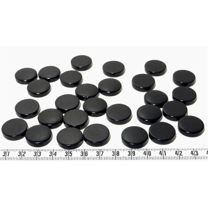Tagua disque 19mm marron x1