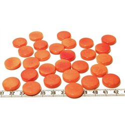 Tagua disque 19mm orange