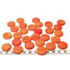 Tagua disque 19mm orange x1