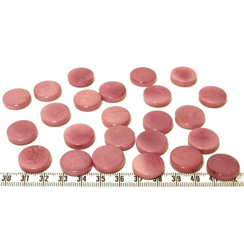 Tagua disque 19mm violet x1