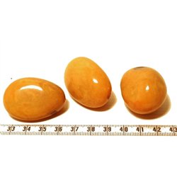 Tagua graine 3 cm orange