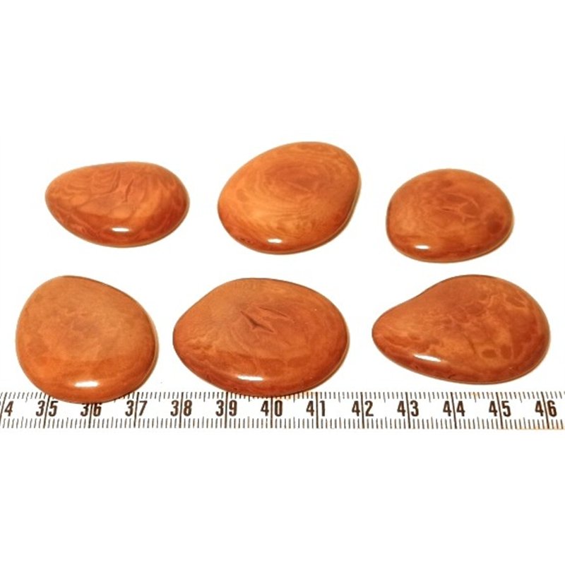 Tagua lame  marbrée  moyenne marron