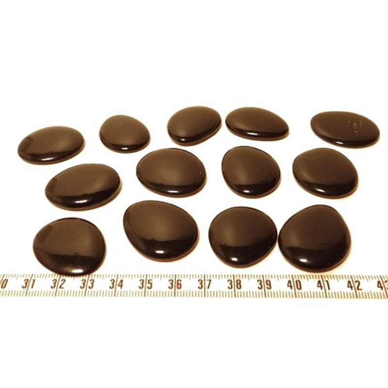 Tagua lame  marbrée  moyenne noir