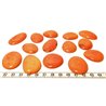 Tagua lame  marbrée  moyenne orange
