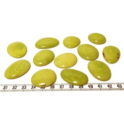 Tagua lame  marbrée  moyenne vert