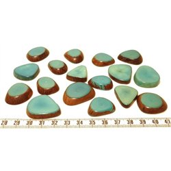 Tagua lame épaisse   petite bleu