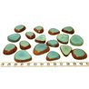 Tagua lame épaisse   petite bleu