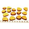 Tagua lame épaisse petite orange x1