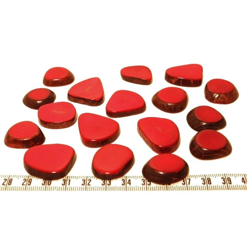Tagua lame épaisse   petite rouge