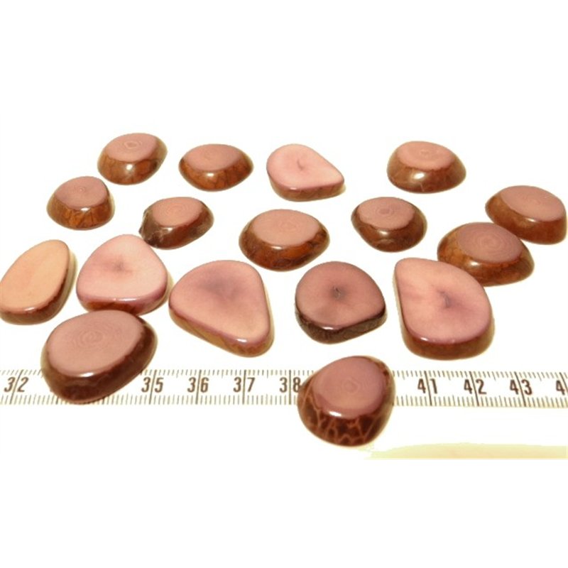 Tagua lame épaisse petite violet x1
