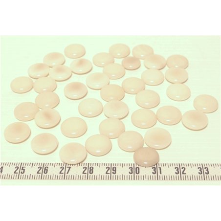 Tagua lentille 12mm blanc