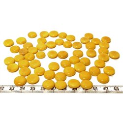 Tagua lentille 12mm jaune