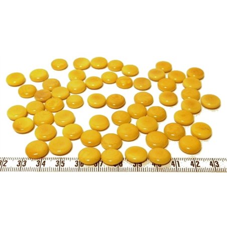 Tagua lentille 12mm jaune
