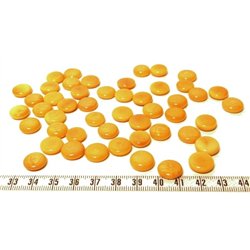 Tagua lentille 12mm orange