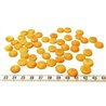 Tagua lentille 12mm orange x1