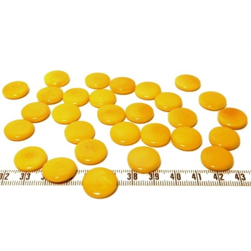 Tagua lentille 16mm jaune