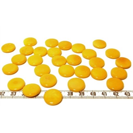 Tagua lentille 16mm jaune