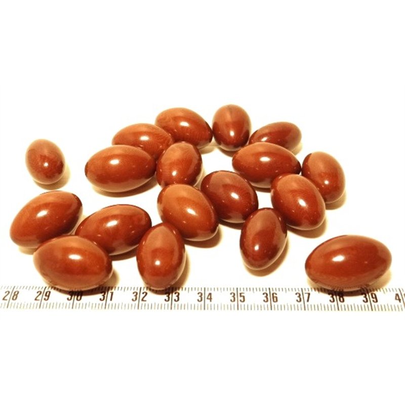 Tagua olive 15mm marron x1