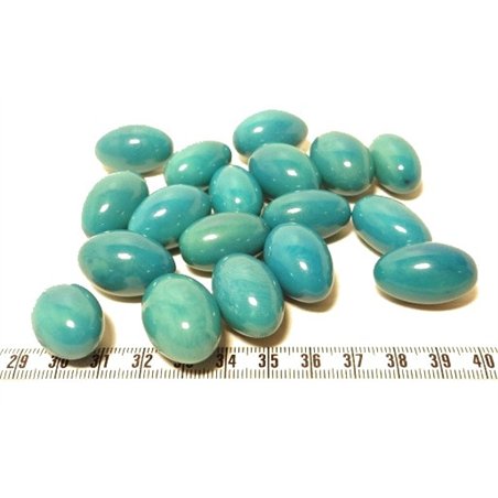 Tagua olive 26mm bleu
