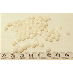 Tagua perle  5mm blanc