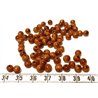 Tagua perle 5mm marron x1