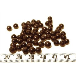 Tagua perle 5mm noir x1