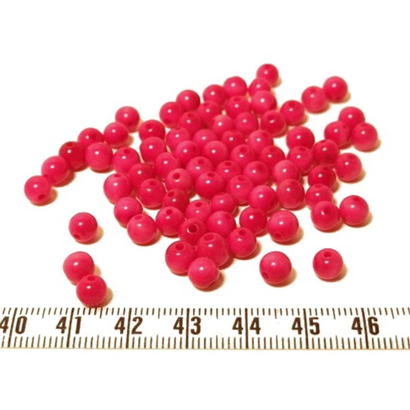 Tagua perle  5mm rose
