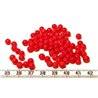 Tagua perle  5mm rouge