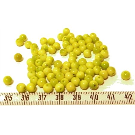 Tagua perle  5mm vert