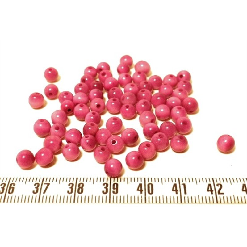 Tagua perle  5mm violet