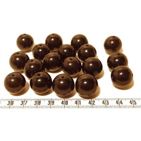Tagua perle 15mm noir