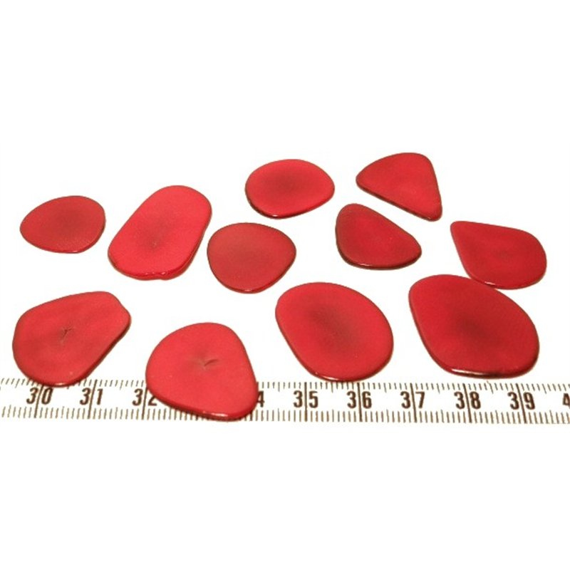 Tagua pétale  moyenne rouge