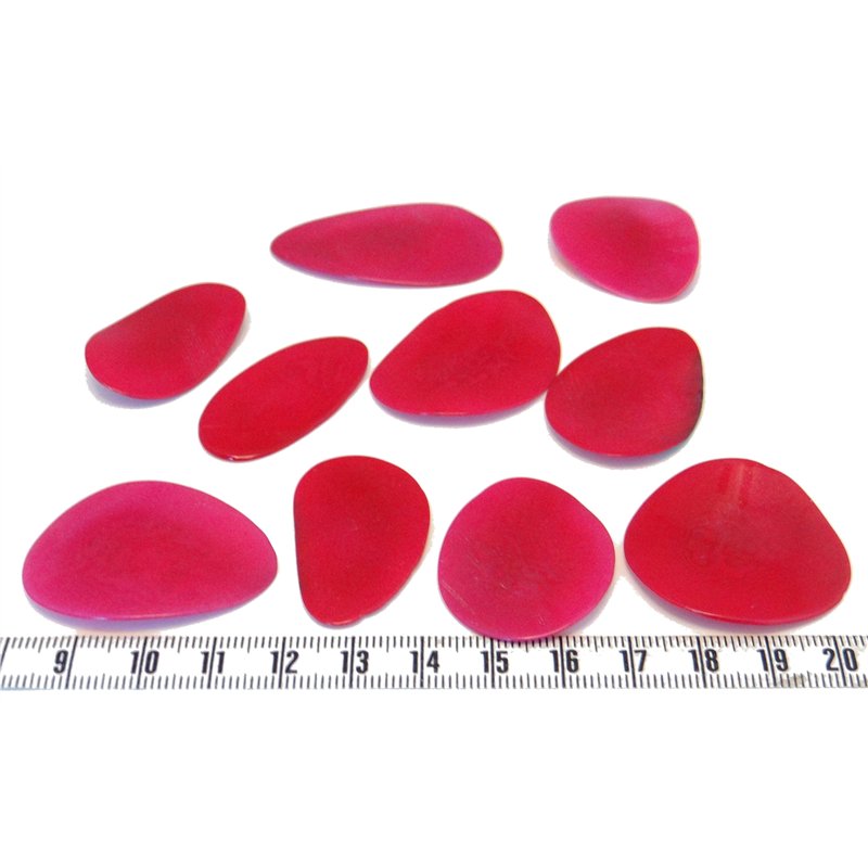 Tagua pétale grande rouge