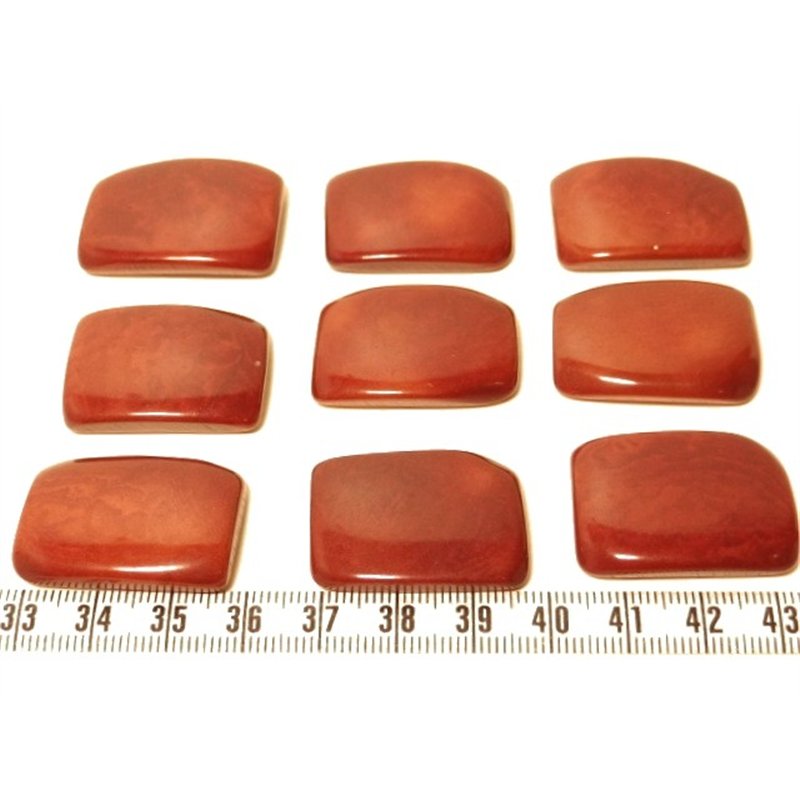 Tagua plaque marron x1