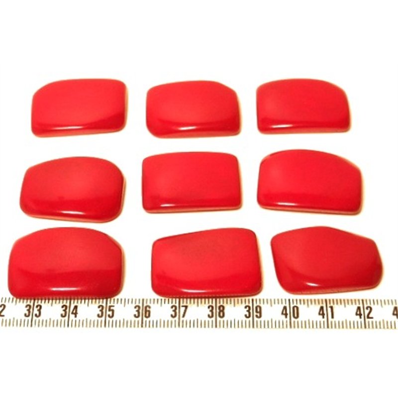 Tagua plaque rouge