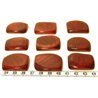 Tagua plaque marbrée marron x1