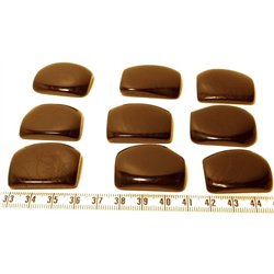 Tagua plaque  marbrée noir