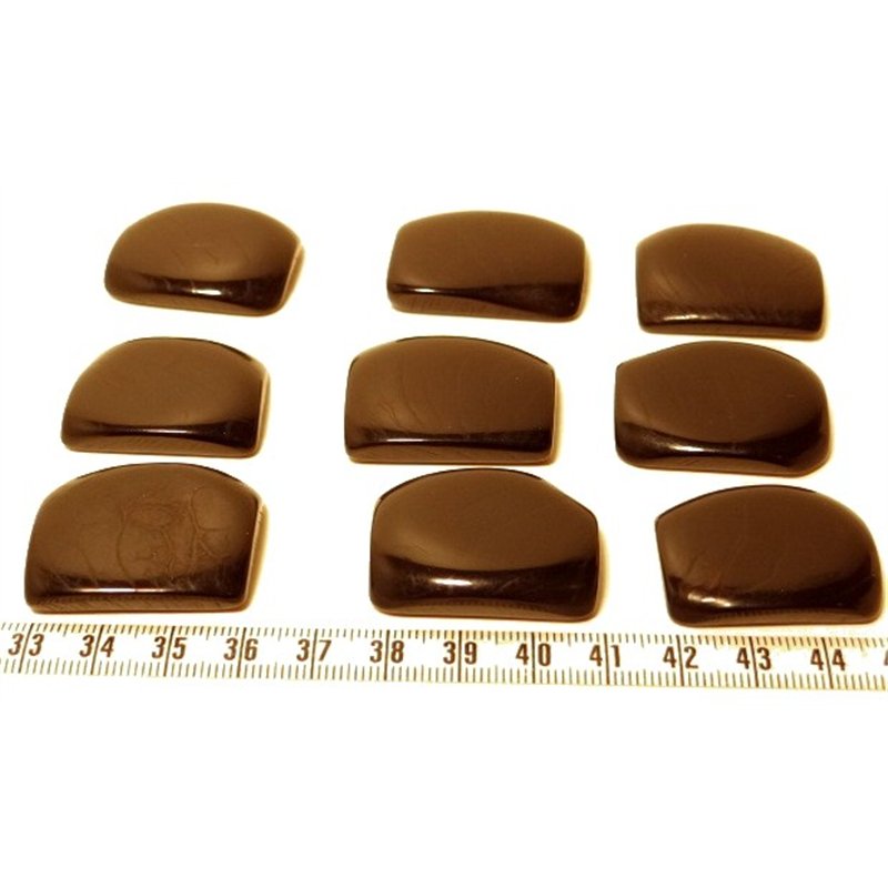 Tagua plaque  marbrée noir