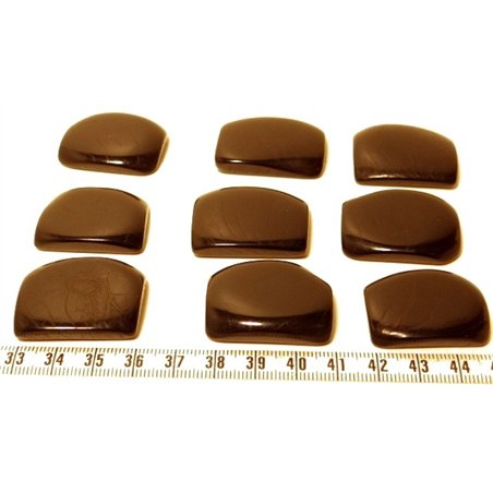 Tagua plaque  marbrée noir