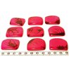 Tagua plaque marbrée rose x1