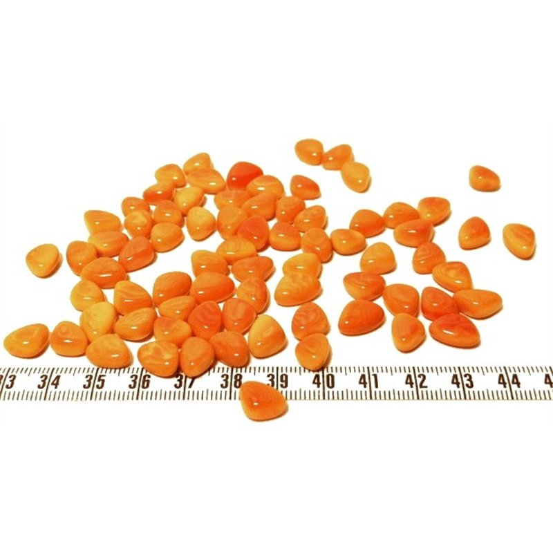 Tagua rocaille  orange