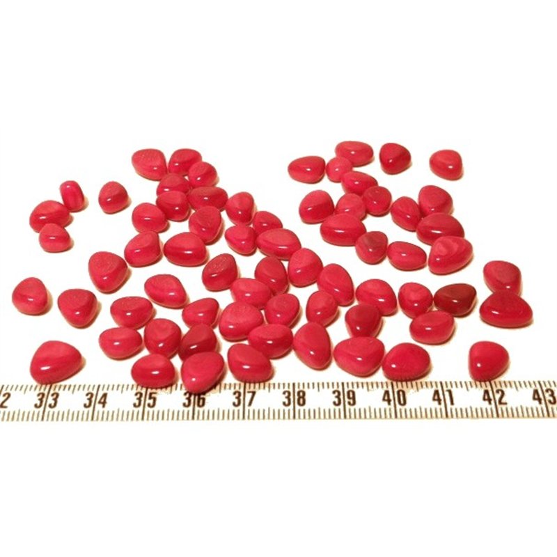 Tagua rocaille rouge x1