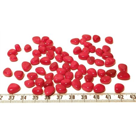 Tagua rocaille rouge x1