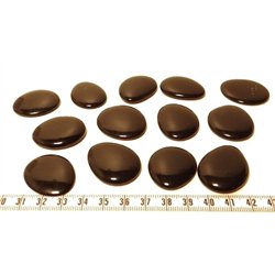 Tagua lame  marbrée   petite noir