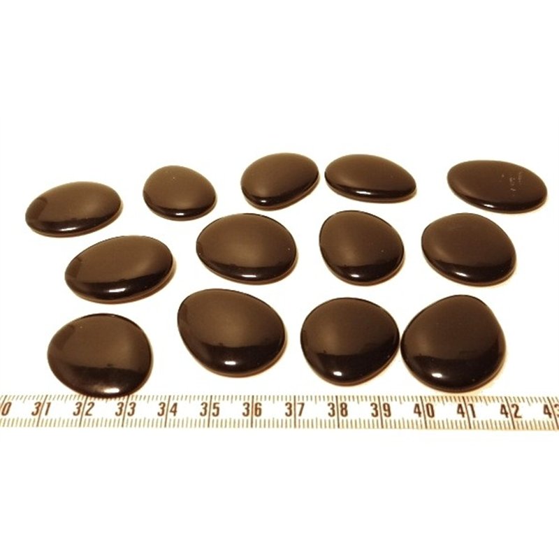 Tagua lame  marbrée   petite noir