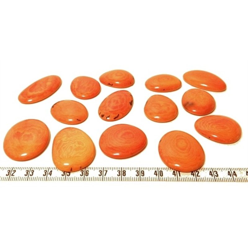 Tagua lame  marbrée   petite orange