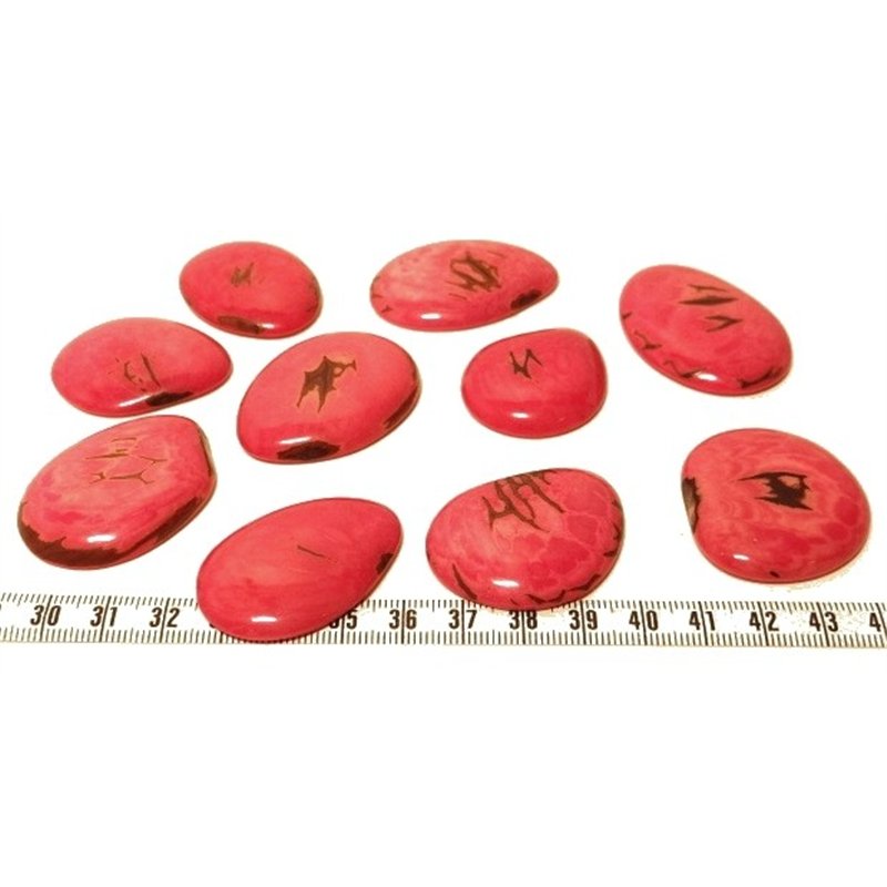Tagua lame  marbrée  moyenne rose